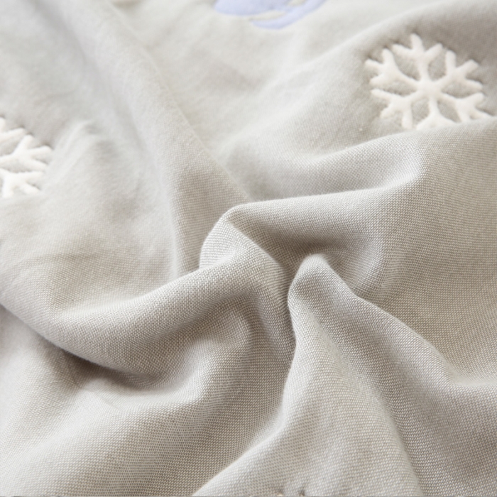 91家纺网 家纺一手货源 找家纺 朴尔2020新款全棉十层纱布加厚儿童盖被毛巾被 溜冰鼠灰