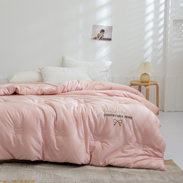 91家纺网 家纺一手货源 找家纺 久典2020新款40S全棉提花抗菌被甜心系列 甜心-玉