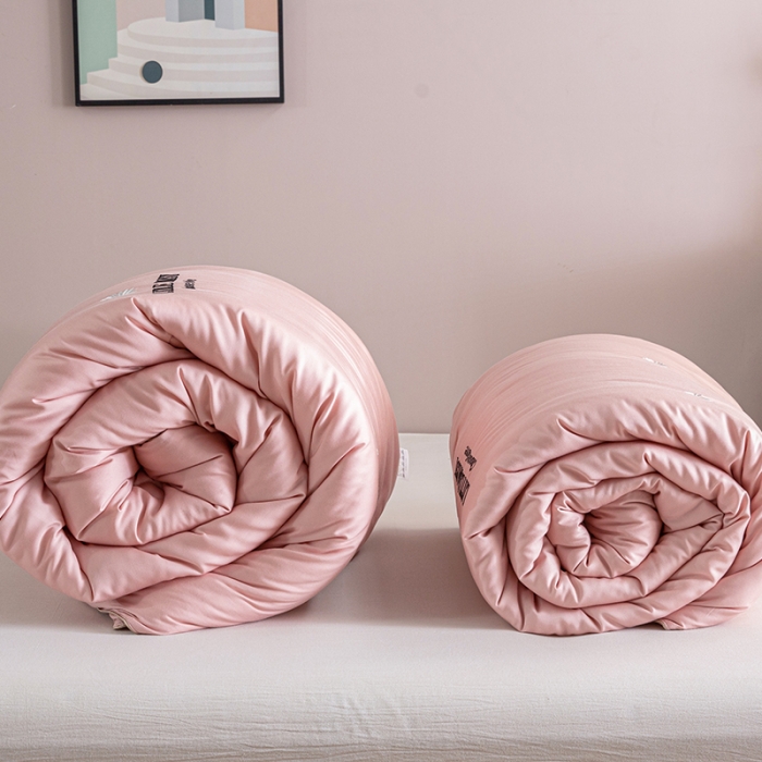 91家纺网 家纺一手货源 找家纺 久典2020新款天丝莫代尔抗菌被小雏菊系列 小雏菊-粉