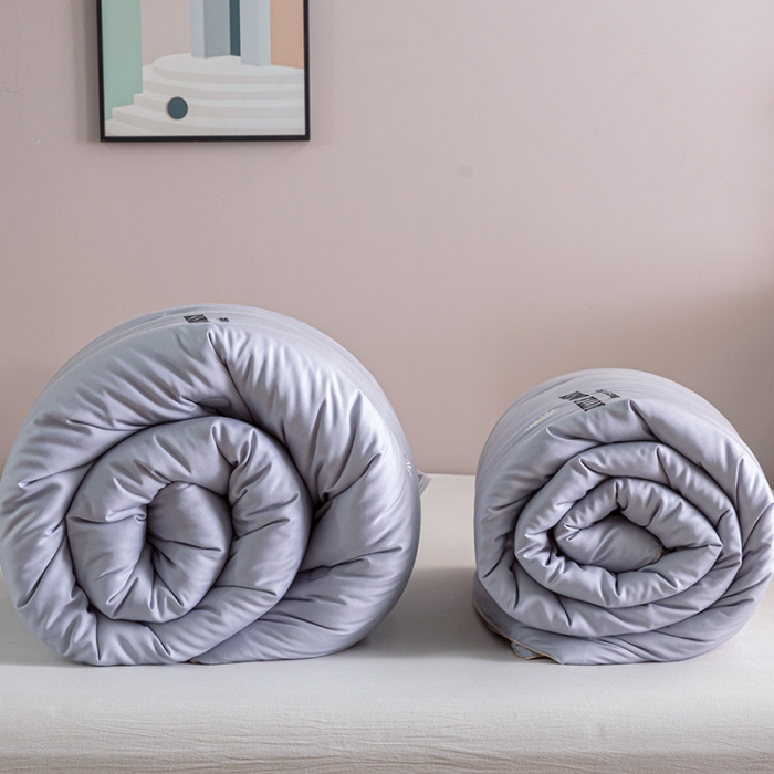 91家纺网 家纺一手货源 找家纺 久典2020新款天丝莫代尔抗菌被小雏菊系列 小雏菊-灰