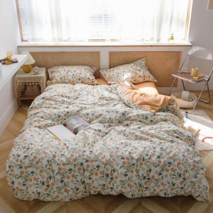 （总）希文 2021春夏全棉印花13372四件套果香系列