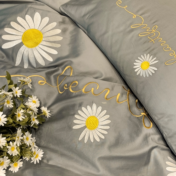 91家纺网 家纺一手货源 找家纺 （总） 眠帛家居 2020新款贡缎全棉绣花系列