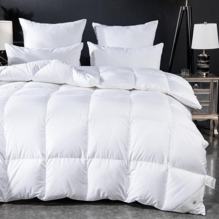 91家纺网 家纺一手货源 找家纺 圣梦莱120支棉羽绒被芯冬被凡是质量问题退货厂家承担费用白色