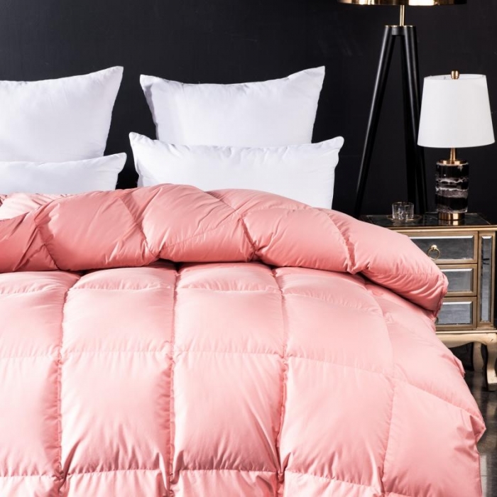 91家纺网 家纺一手货源 找家纺 圣梦莱120支全棉羽绒冬被凡是质量问题退货厂家承担费用橙红色