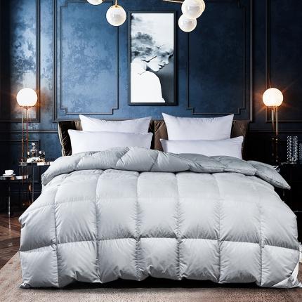 91家纺网 家纺一手货源 找家纺 （总）圣梦莱150支全棉真羽绒被加厚冬被立衬立体春秋被防钻绒（凡质量问题由商家承担）