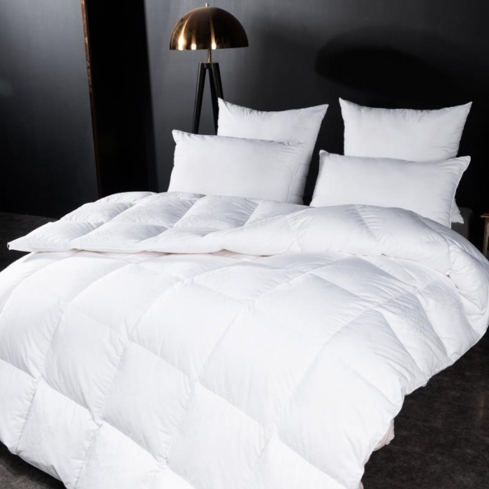 91家纺网 家纺一手货源 找家纺 圣梦莱150支全棉羽绒冬被凡是质量问题退货厂家承担费用白色