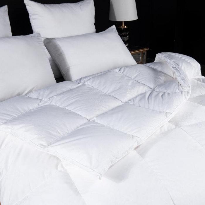 91家纺网 家纺一手货源 找家纺 圣梦莱150支全棉羽绒冬被凡是质量问题退货厂家承担费用白色