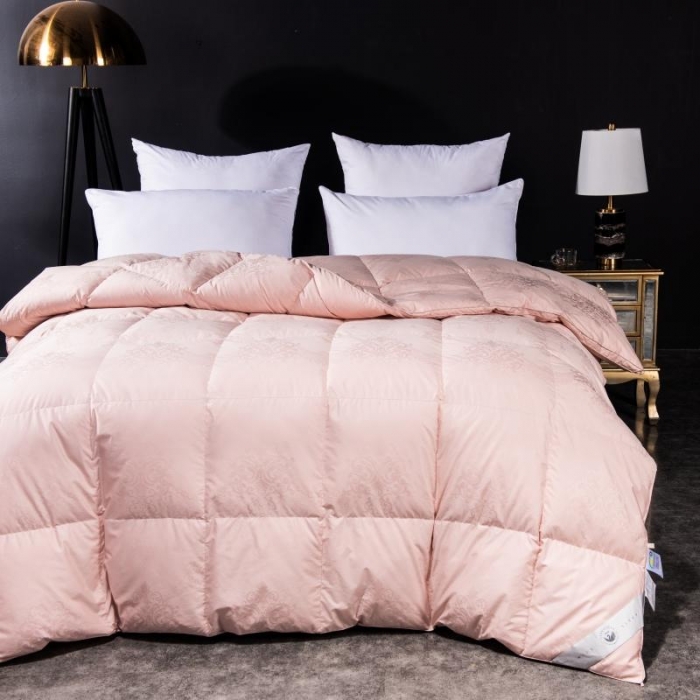 91家纺网 家纺一手货源 找家纺 圣梦莱150支全棉羽绒冬被凡是质量问题退货厂家承担费用豆沙色