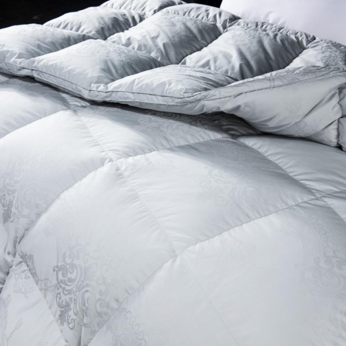 91家纺网 家纺一手货源 找家纺 圣梦莱150支全棉羽绒冬被凡是质量问题退货厂家承担费用月光灰