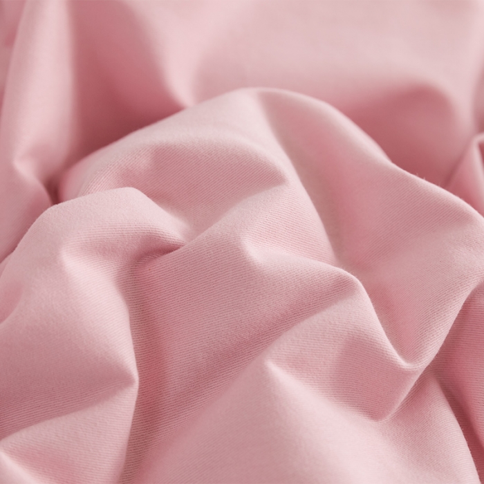 91家纺网 家纺一手货源 找家纺 窝米 2020新款40s纯色磨毛四件套花边系列 藕粉