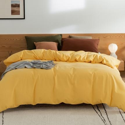 91家纺网 家纺一手货源 找家纺 （总）窝米 2020新款40s纯色磨毛四件套撞色系列