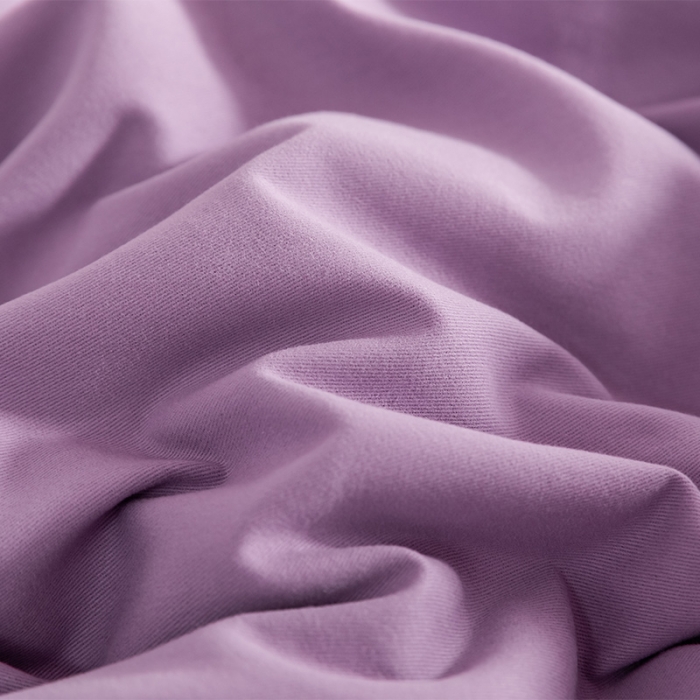 91家纺网 家纺一手货源 找家纺 窝米 2020新款40s纯色磨毛四件套撞色系列 香芋紫