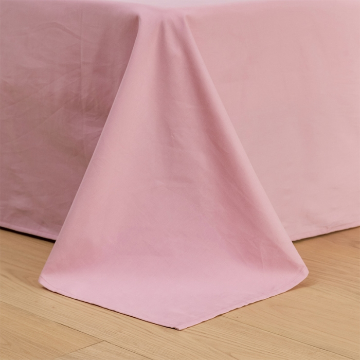 91家纺网 家纺一手货源 找家纺 窝米 2020新款40s纯色磨毛四件套撞色系列 香芋紫