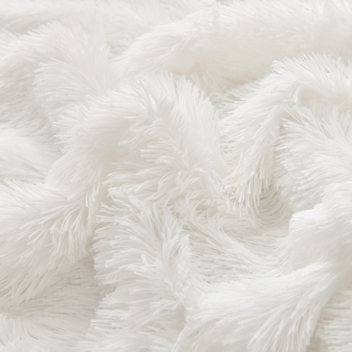 91家纺网 家纺一手货源 找家纺 卡奥家纺 2021多功能双层超柔长毛毯空调毯毛绒被套增白色