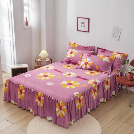 91家纺网 家纺一手货源 找家纺 （总）纽缦 2020新款绒单层床裙