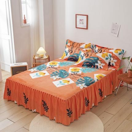 91家纺网 家纺一手货源 找家纺 （总）纽缦 2020新款绒单层床裙