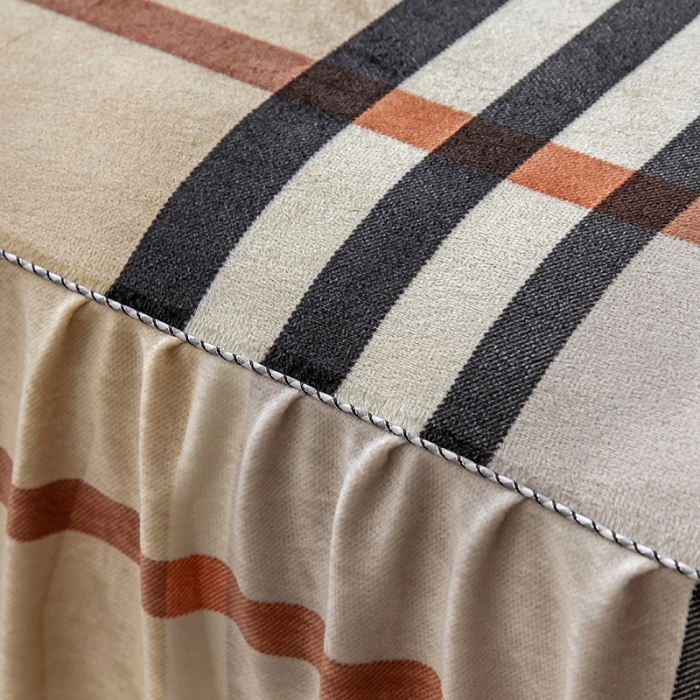 91家纺网 家纺一手货源 找家纺 纽缦 2020新款绒单层床裙 布鲁斯