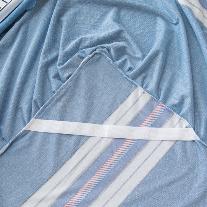 91家纺网 家纺一手货源 找家纺 纽缦 2020新款绒单层床裙 索菲亚蓝