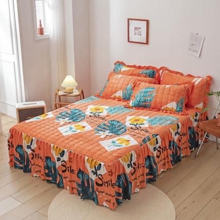 91家纺网 家纺一手货源 找家纺 （总）纽缦 2020新款绒夹棉床裙