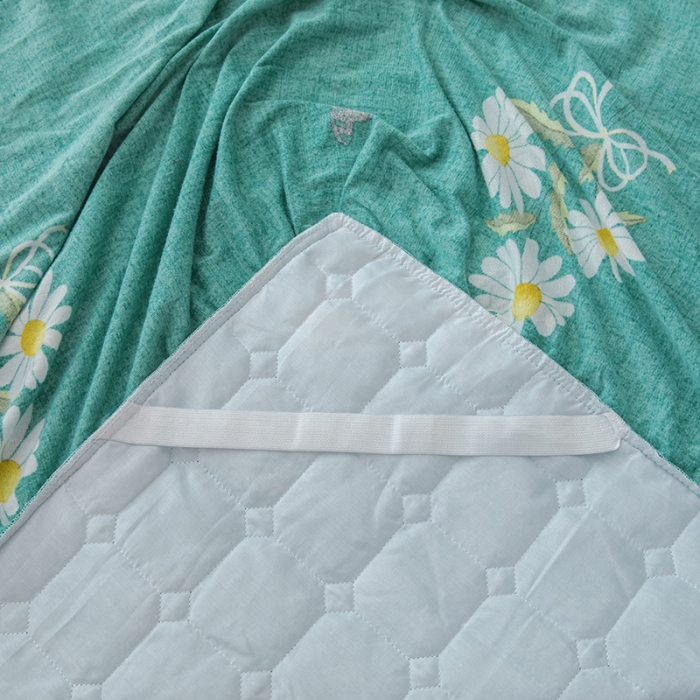 91家纺网 家纺一手货源 找家纺 纽缦 2020新款绒夹棉床裙 雏菊满园绿