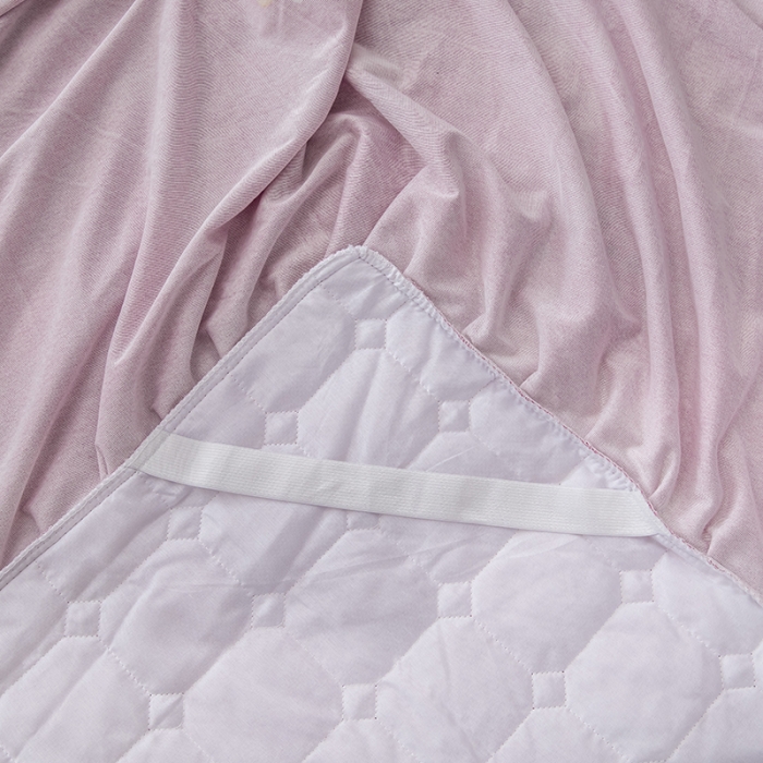 91家纺网 家纺一手货源 找家纺 纽缦 2020新款绒夹棉床裙 大雏菊豆沙