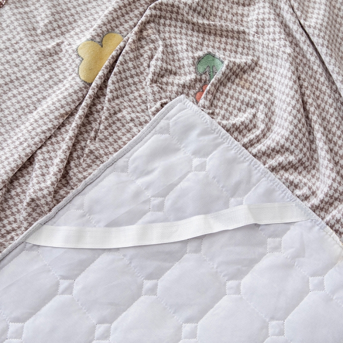 91家纺网 家纺一手货源 找家纺 纽缦 2020新款绒夹棉床裙 可可佳人浅咖