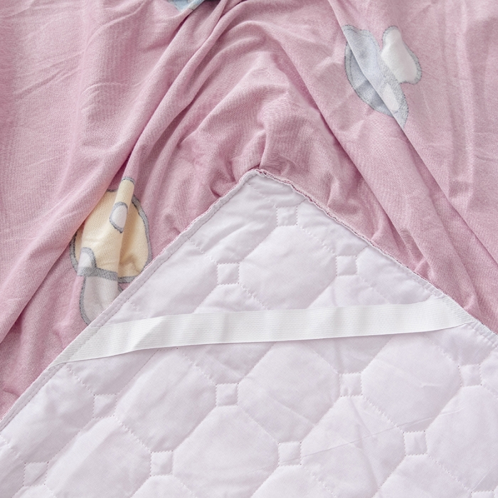 91家纺网 家纺一手货源 找家纺 纽缦 2020新款绒夹棉床裙 蘑菇派玉