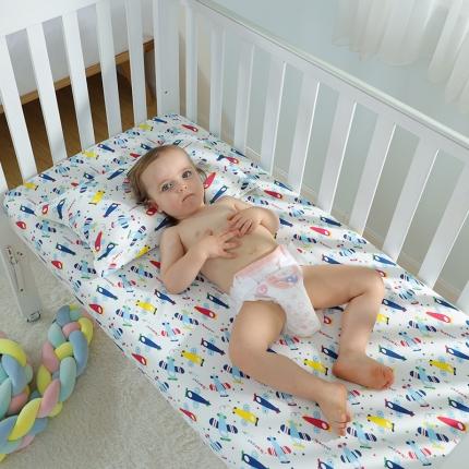 总）纯棉儿童针织床笠防水隔尿透气婴儿防滑隔尿床单宝宝透气新生