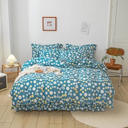 91家纺网 家纺一手货源 找家纺 （总）纽缦 2020新款绒单层床裙四件套