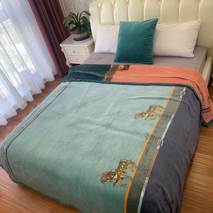 91家纺网 家纺一手货源 找家纺 卡奥轻奢复合毯子拉舍尔毛毯云毯法莱绒水晶绒毛毯安亚