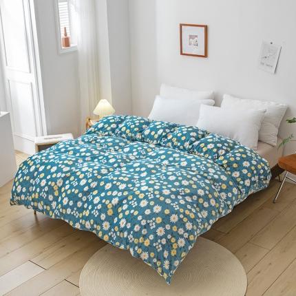 91家纺网 家纺一手货源 找家纺 纽缦 2020新款单被套 雏菊之恋蓝