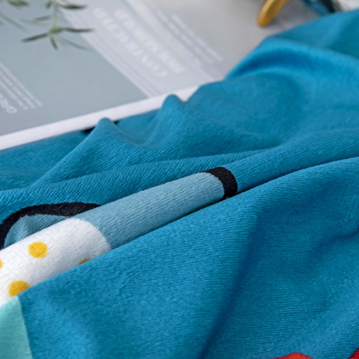 91家纺网 家纺一手货源 找家纺 纽缦 2020新款单被套 花田梦蓝