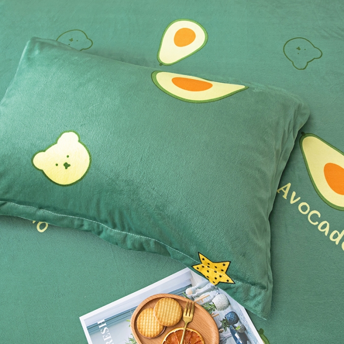 91家纺网 家纺一手货源 找家纺 纽缦 2020新款信封枕套一对 牛油果绿