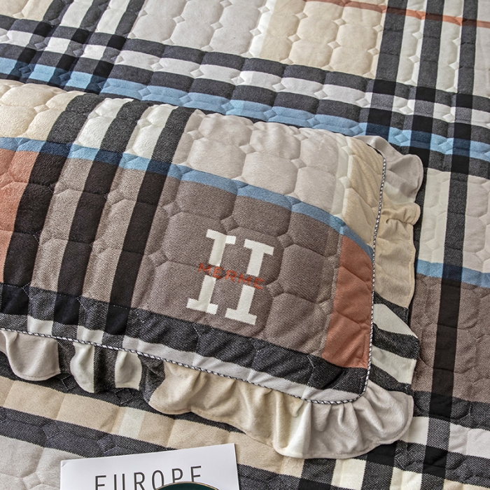 91家纺网 家纺一手货源 找家纺 纽缦 2020新款夹棉枕套一对 布鲁斯