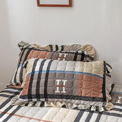 纽缦 2020新款夹棉枕套一对 布鲁斯