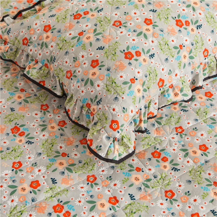 91家纺网 家纺一手货源 找家纺 （总）十个点家纺 2022新款全棉蕾丝夹棉床裙四件套