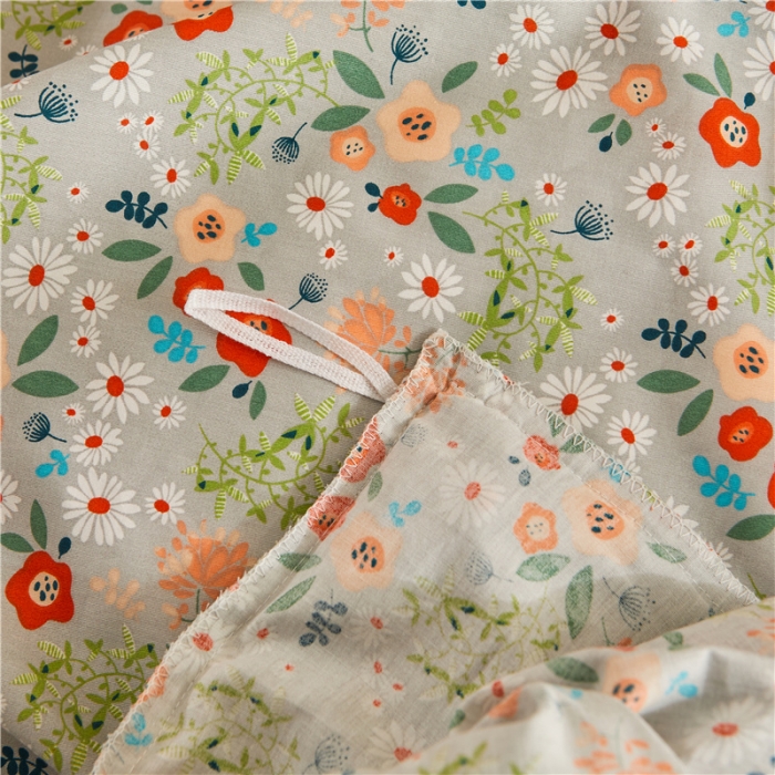 91家纺网 家纺一手货源 找家纺 十个点家纺 2022新款全棉蕾丝夹棉床裙四件套 花海迷情