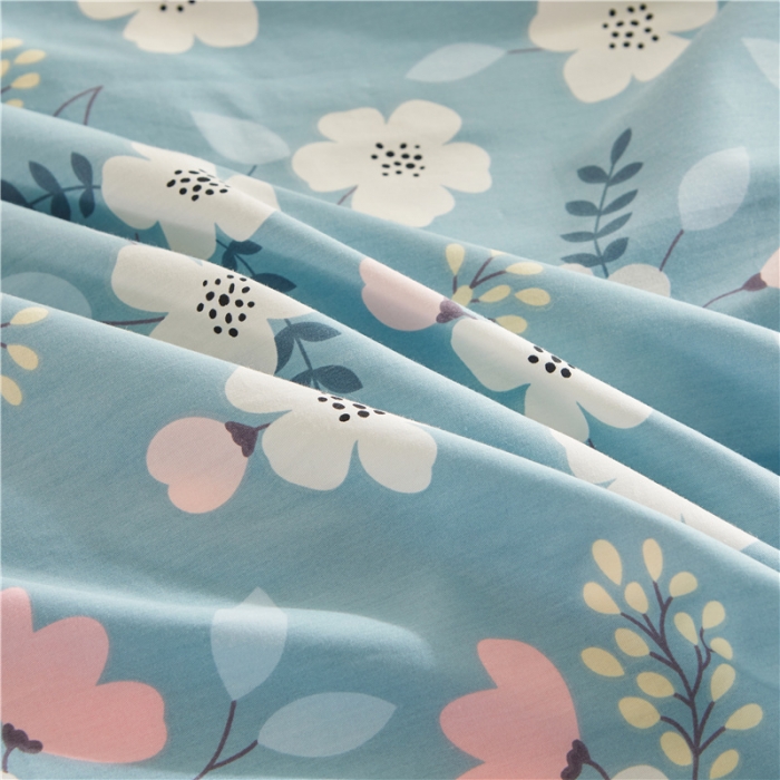 91家纺网 家纺一手货源 找家纺 十个点家纺 2022新款全棉蕾丝夹棉床裙四件套 花样人生