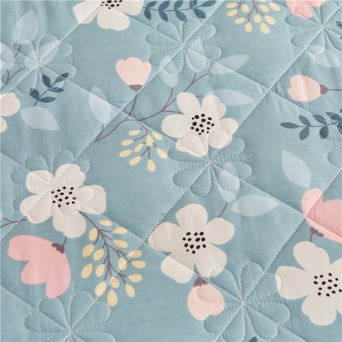 91家纺网 家纺一手货源 找家纺 十个点家纺 2022新款全棉蕾丝夹棉床裙四件套 花样人生