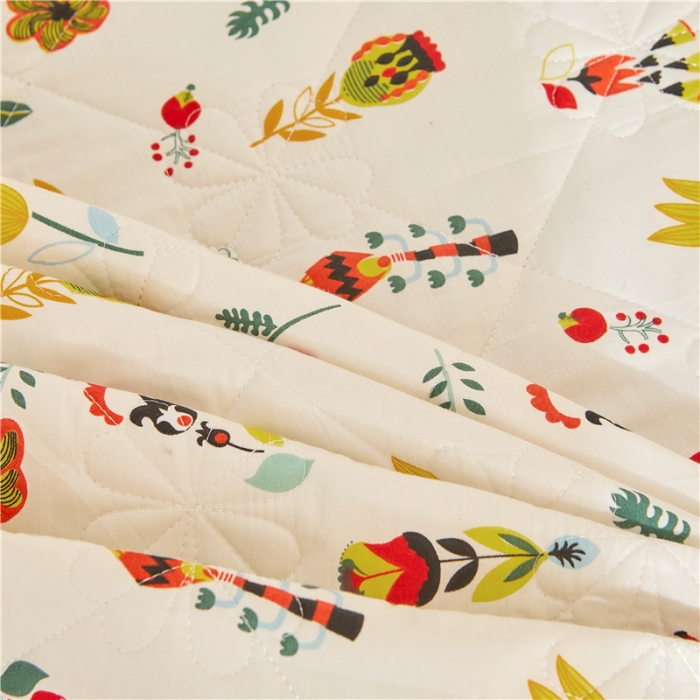 91家纺网 家纺一手货源 找家纺 十个点家纺 2022新款全棉蕾丝夹棉单床裙 花开那时