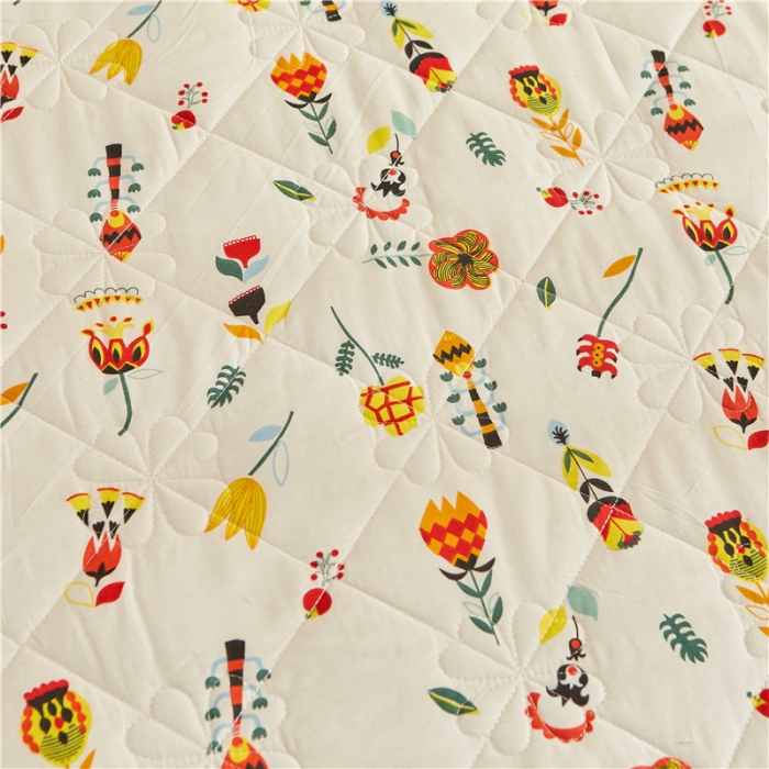 91家纺网 家纺一手货源 找家纺 十个点家纺 2022新款全棉蕾丝夹棉单床裙 花开那时