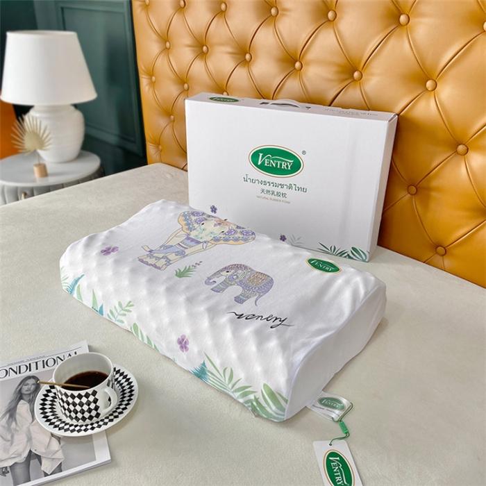 91家纺网 家纺一手货源 找家纺 ventry泰国天然乳胶枕二代V牌乳胶头