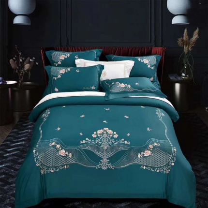 91家纺网 家纺一手货源 找家纺 （总）120支双股长绒棉婚庆送礼四件套批发 一件代发招代理