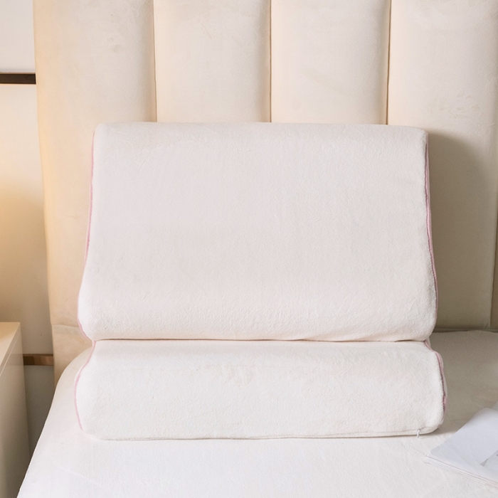 91家纺网 家纺一手货源 找家纺 （总）芈月 2023新款牛奶绒纯色乳胶枕套