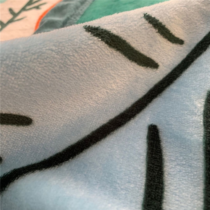 91家纺网 家纺一手货源 找家纺 卡奥轻奢复合毯子拉舍尔毛毯云毯法莱绒水晶绒毛毯采叶