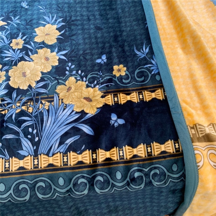 91家纺网 家纺一手货源 找家纺 卡奥轻奢复合毯子拉舍尔毛毯云毯法莱绒水晶绒毛毯迷迭