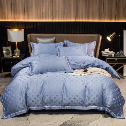 91家纺网 家纺一手货源 找家纺 （总）眠帛全棉磨毛轻奢四件套A版贡缎提花B版全棉磨毛2