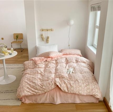 91家纺网 家纺一手货源 找家纺 （总）棉眠 2020新品棉加绒A版纯棉B版水晶绒四件套