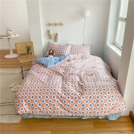 91家纺网 家纺一手货源 找家纺 （总）棉眠 2020新品棉加绒A版纯棉B版水晶绒四件套