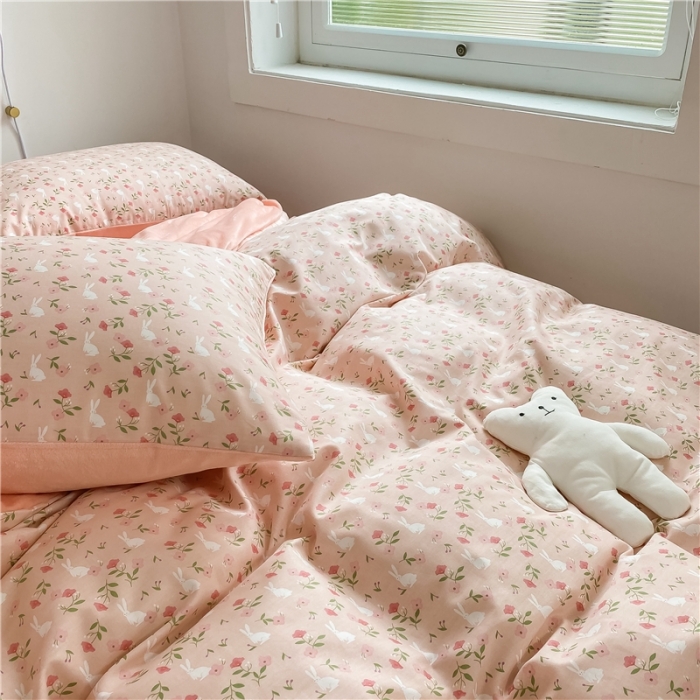 91家纺网 家纺一手货源 找家纺 棉眠 2020新品棉加绒A版纯棉B版水晶绒四件套 瑞贝卡棉加绒